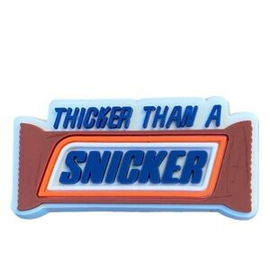 Thicker Than A Snicker Croc Charm